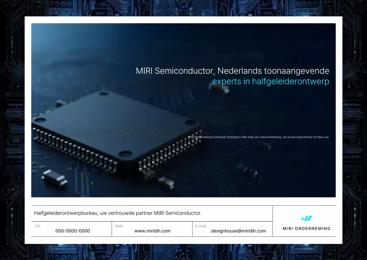 Advertentie voor Black Modern Semiconductor Design House
