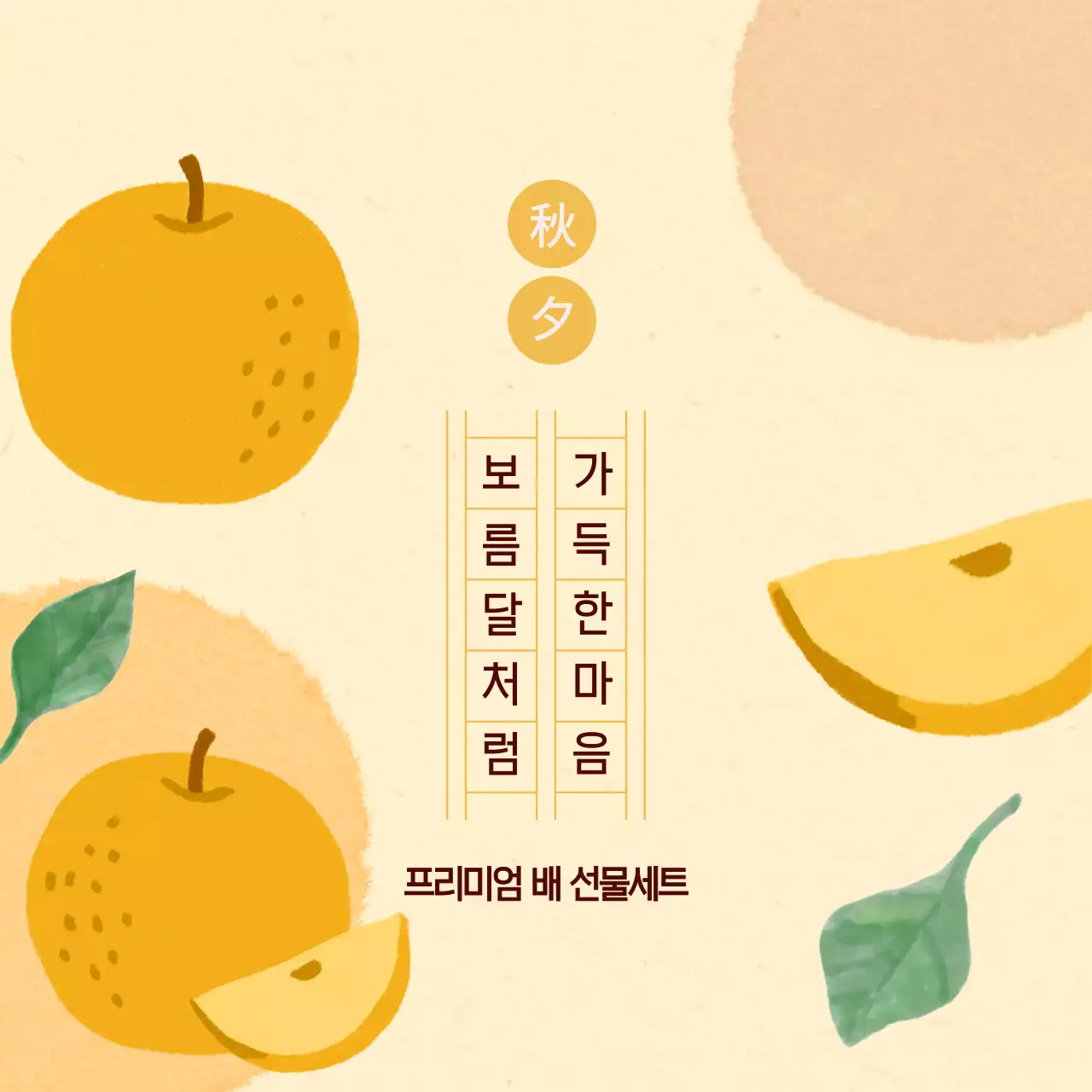 베이지 심플 선물세트 광고