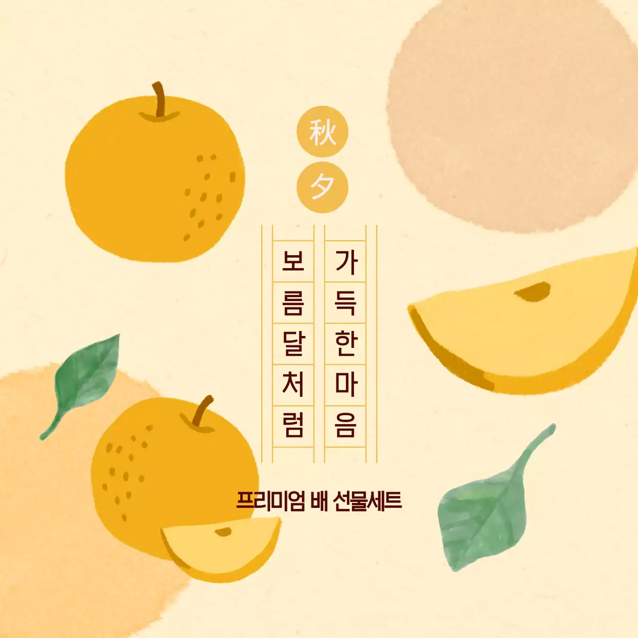 베이지 심플 선물세트 광고