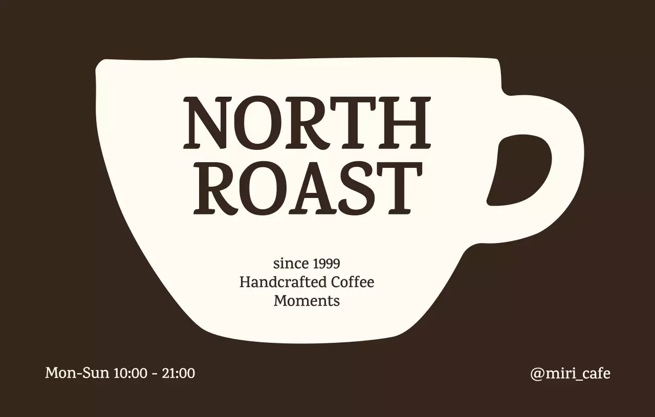 茶色 シンプル コーヒー 営業時間 おしゃれ