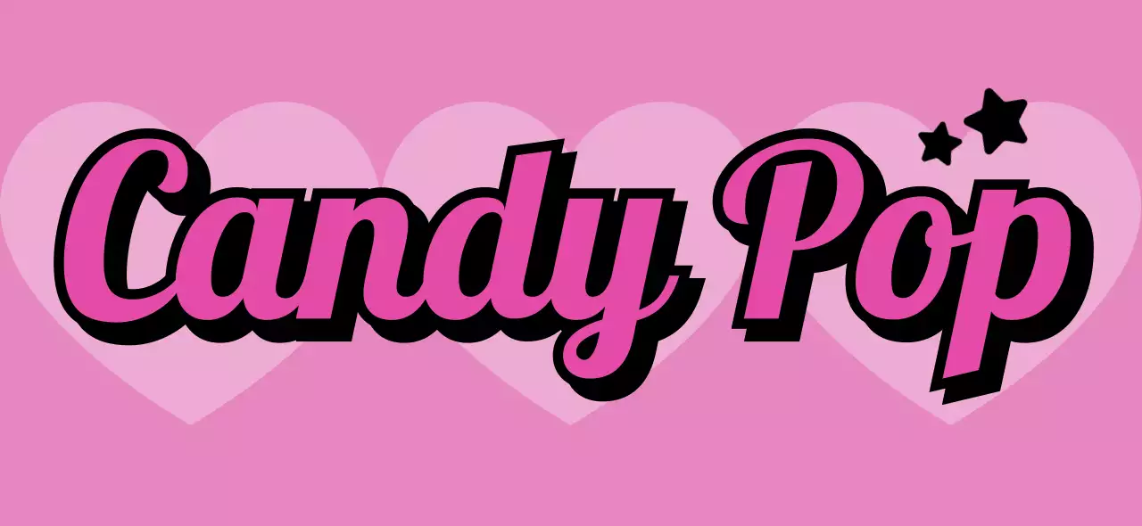 ピンク ポップ キャンディ ポスター カラフルパタン