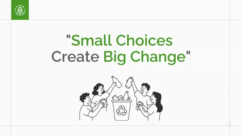 Green Minimal Sustainability Lecture Presentation