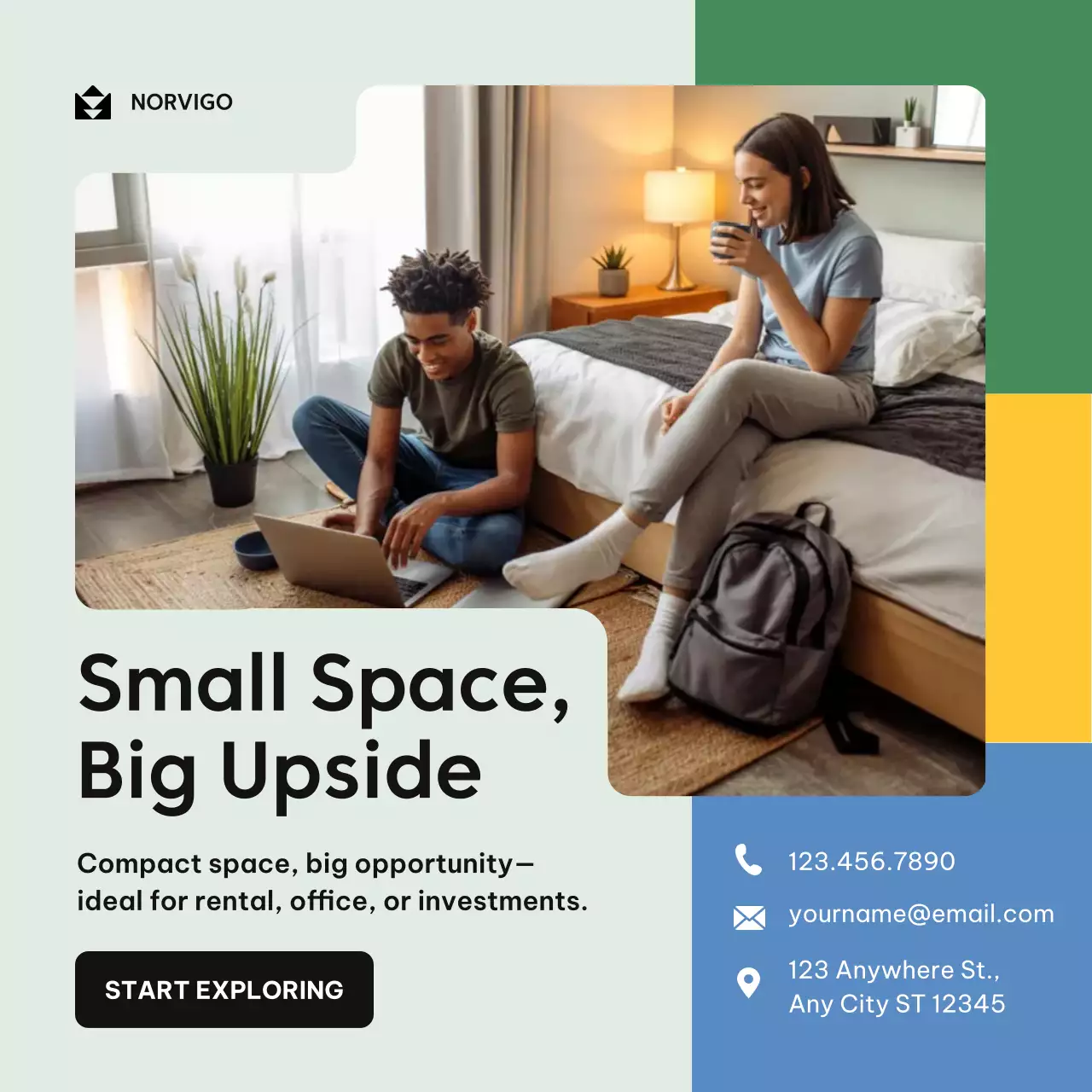 Beige Modern Real Estate Advertisement Instagram Post