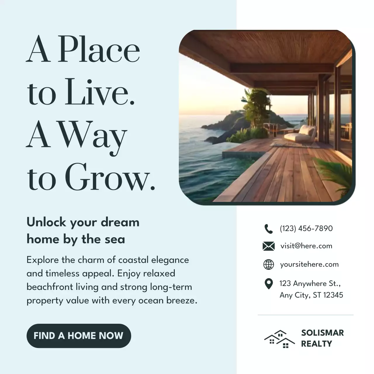 Mint Modern Real Estate Advertisement Instagram Post