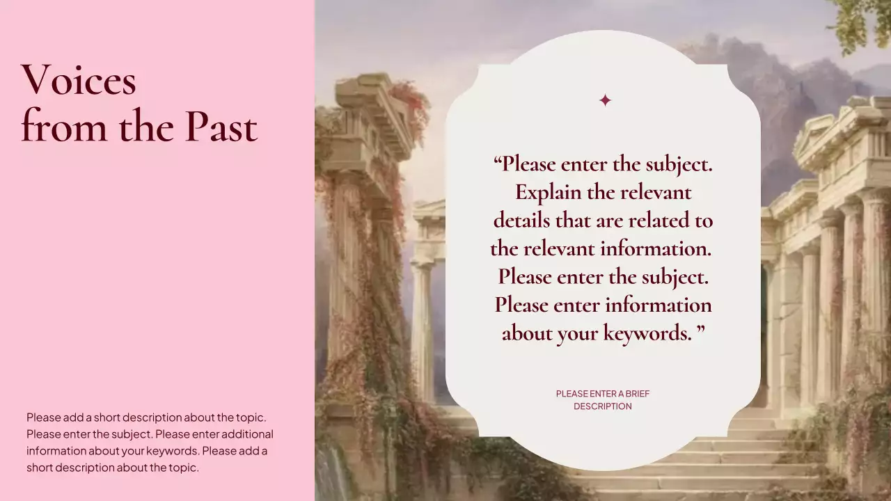 Pink Vintage History Project Presentation