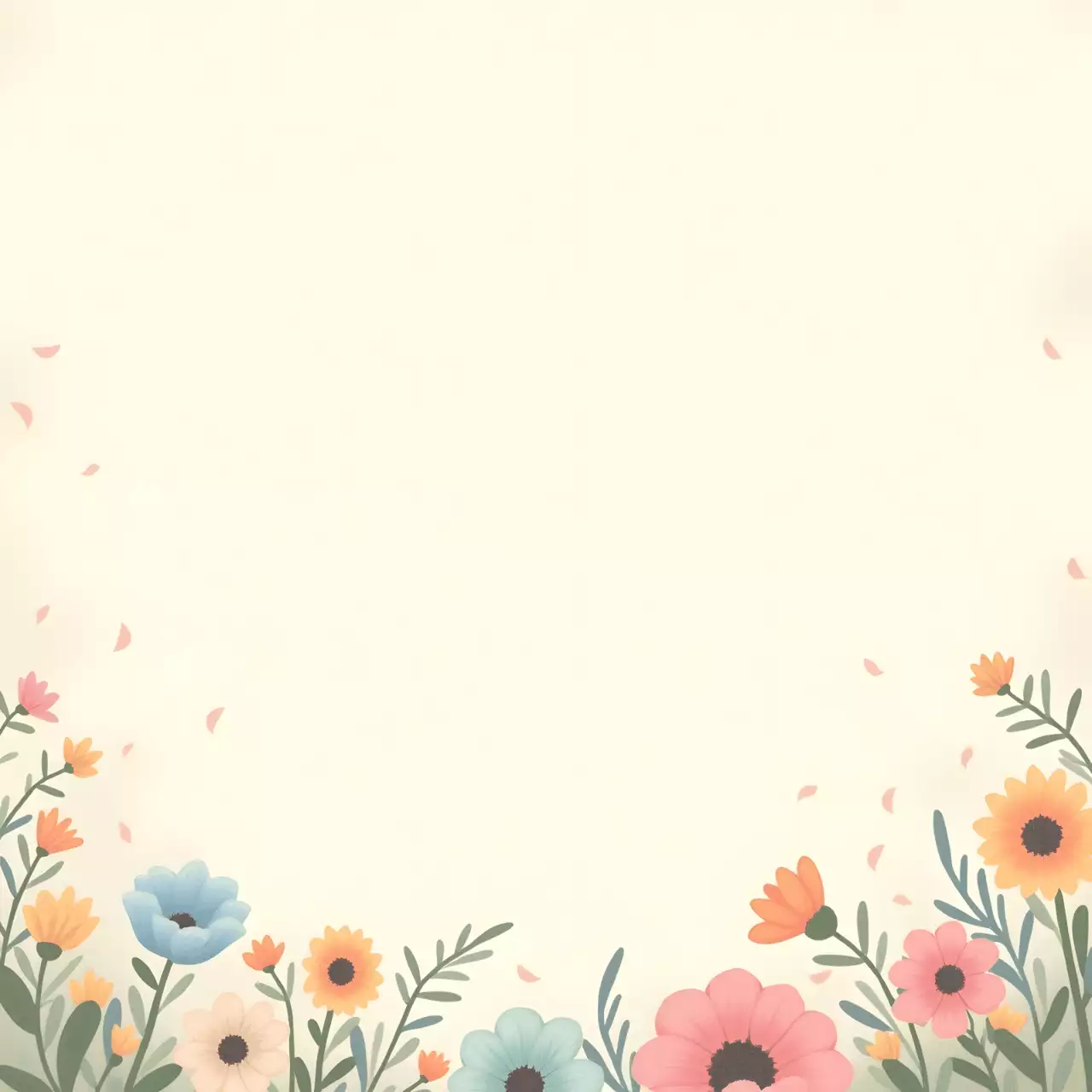 베이지 아기자기한 자연 포토프레임