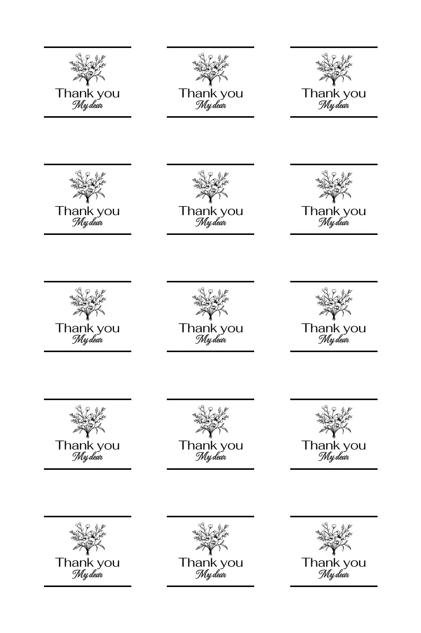 꽃다발 일러스트 미니멀 감사 인사