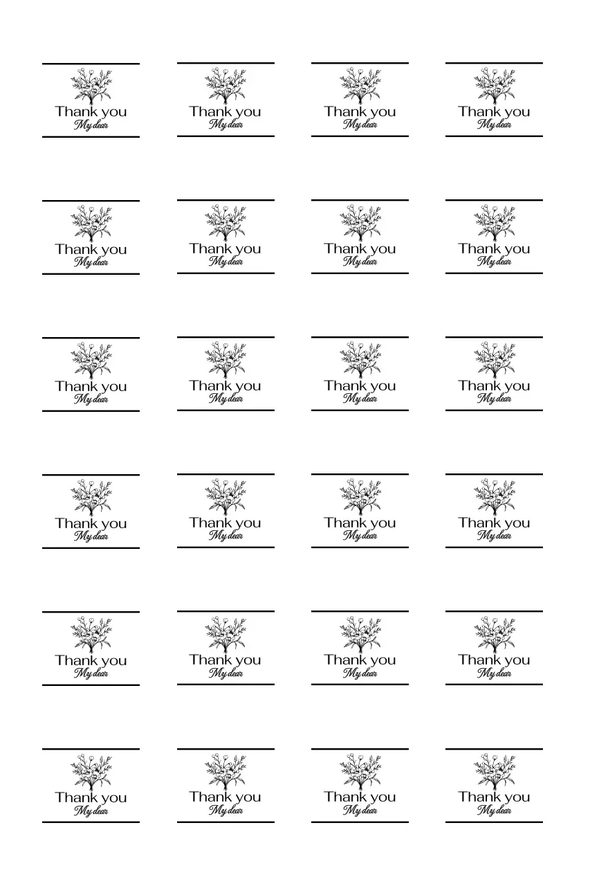 꽃다발 일러스트 미니멀 감사 인사