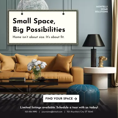 Beige Modern Home Promotion Instagram Post