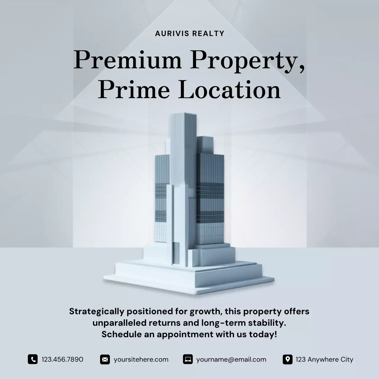 Grey Modern Real Estate Promotion Instagram Post