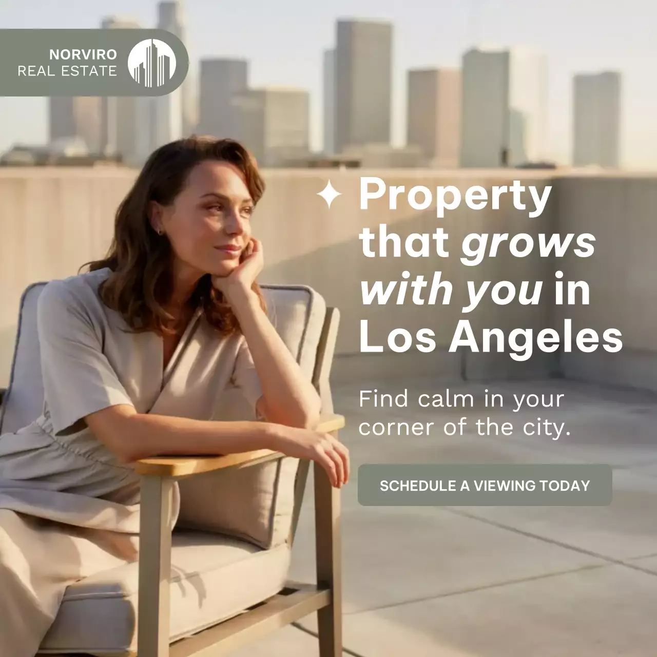 Beige Modern Real Estate Advertisement Instagram Post