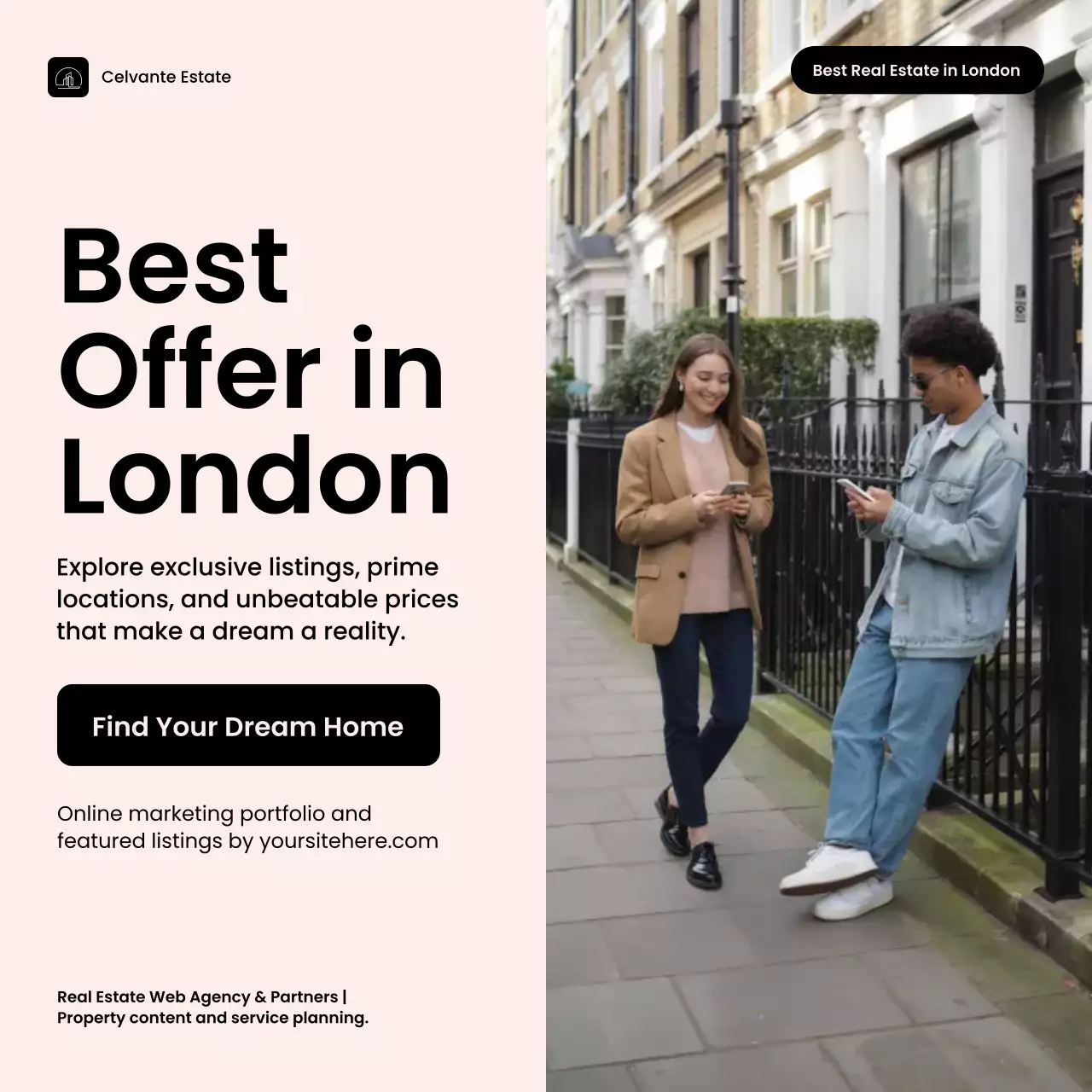 Beige Modern Real Estate Advertisement