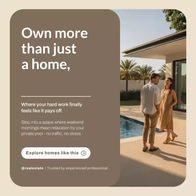 Beige Modern Real Estate Promotion Instagram Post