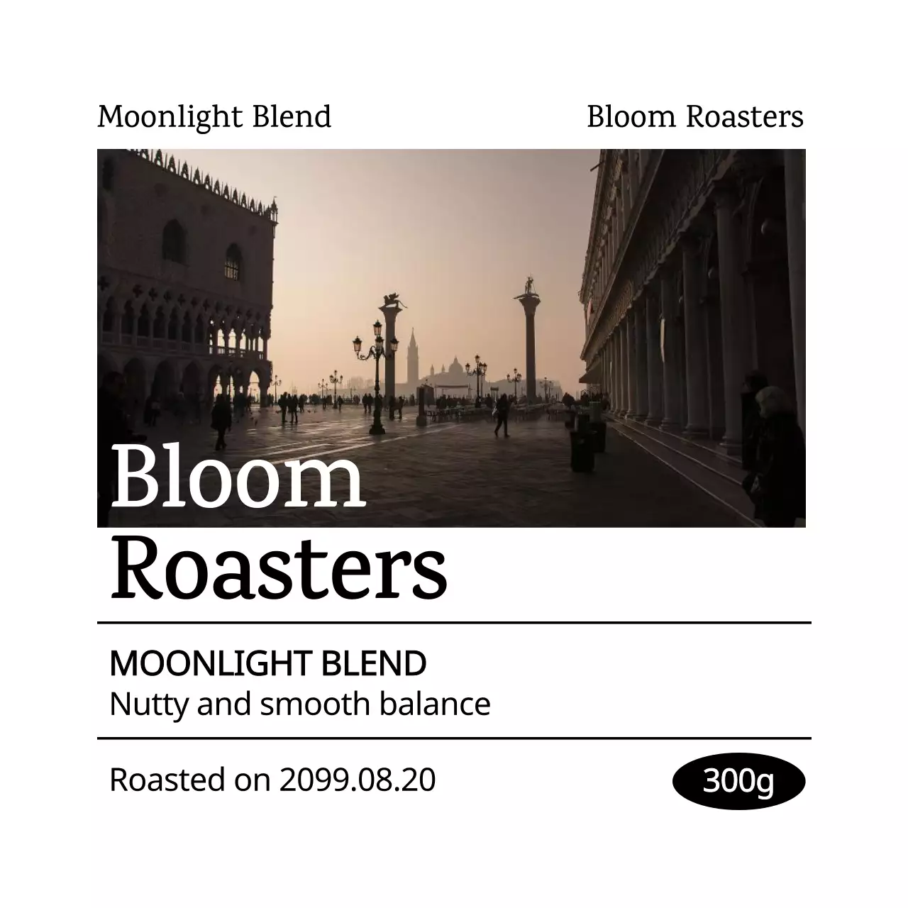 古風 モダン コーヒー ラベル コーヒー豆ラベル