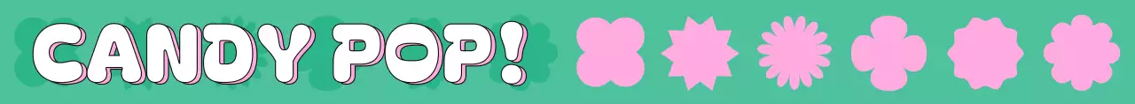 カラフル ポップ キャンディ カラフルパタン