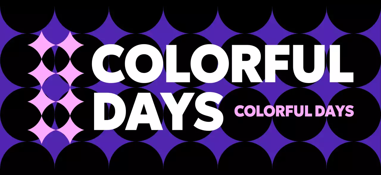 紫 ポップ デザイン ポスター カラフルパタン