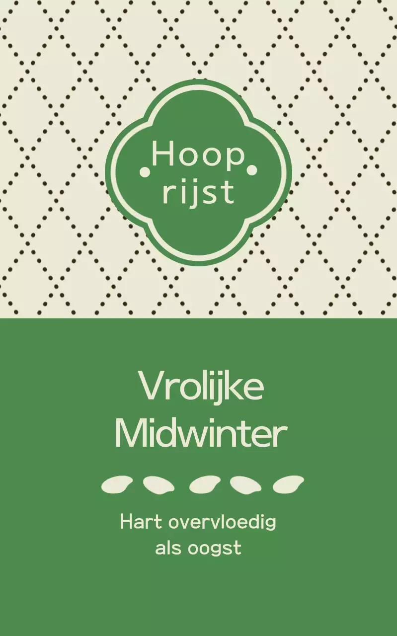 Groene Eenvoudige Chuseok Promotie