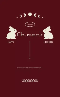 Braunes traditionelles Chuseok-Fest