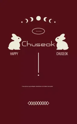 Bruine traditionele Chuseok-viering