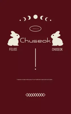 Festa tradizionale del Chuseok marrone