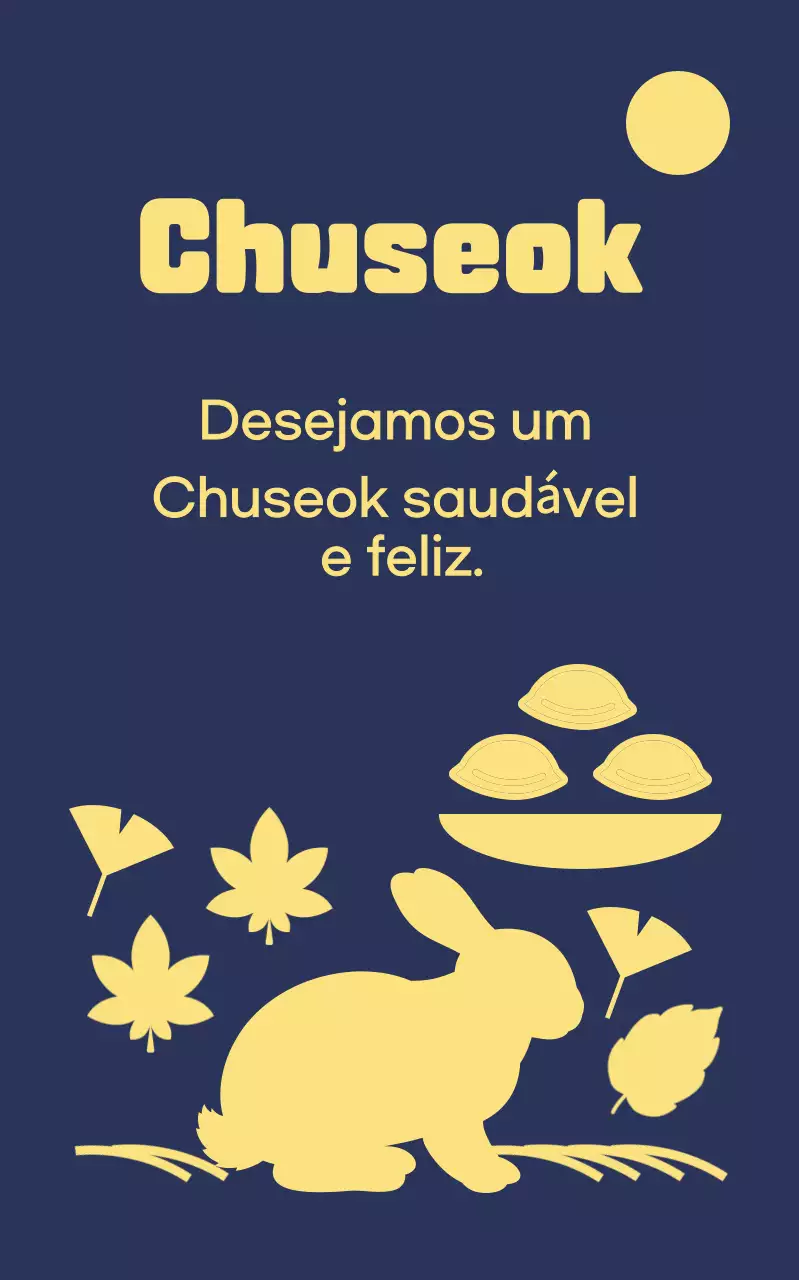 Celebração tradicional azul de Chuseok