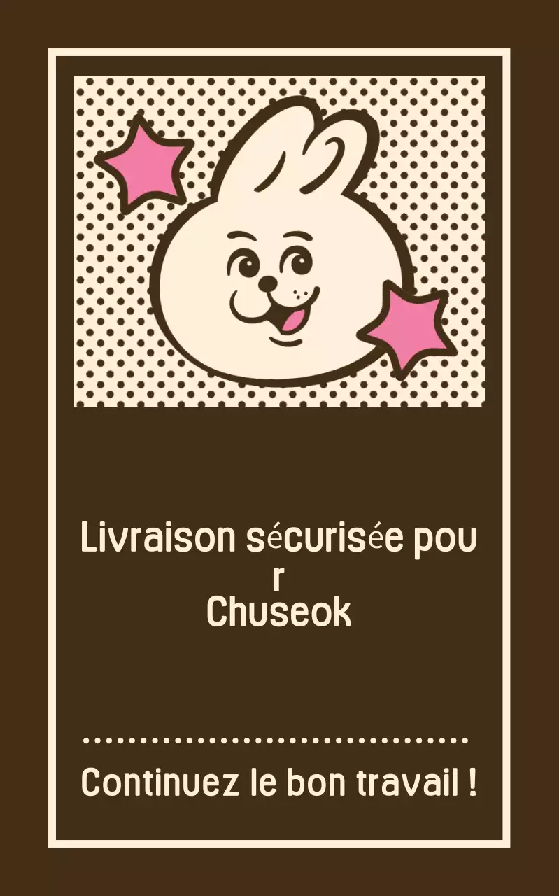 Publicité vintage marron pour Chuseok