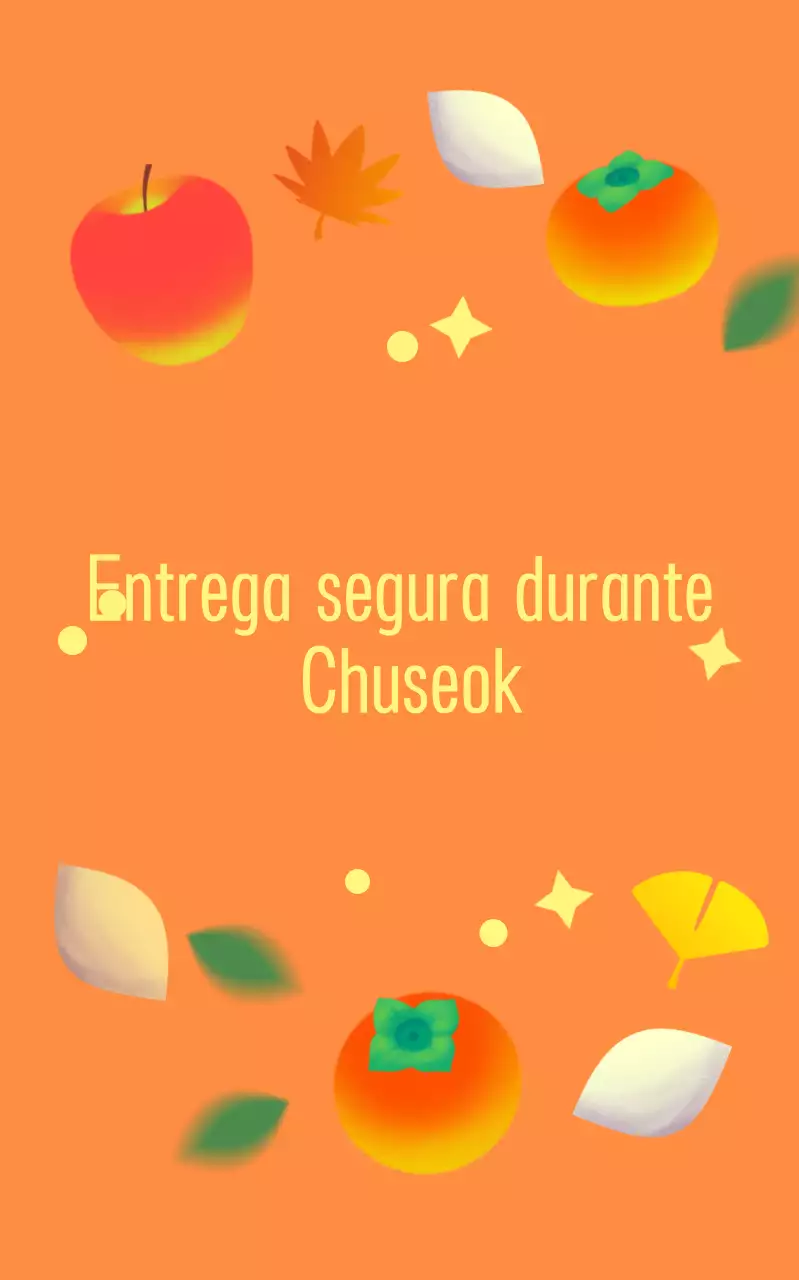 Anuncio azul y lindo de Chuseok