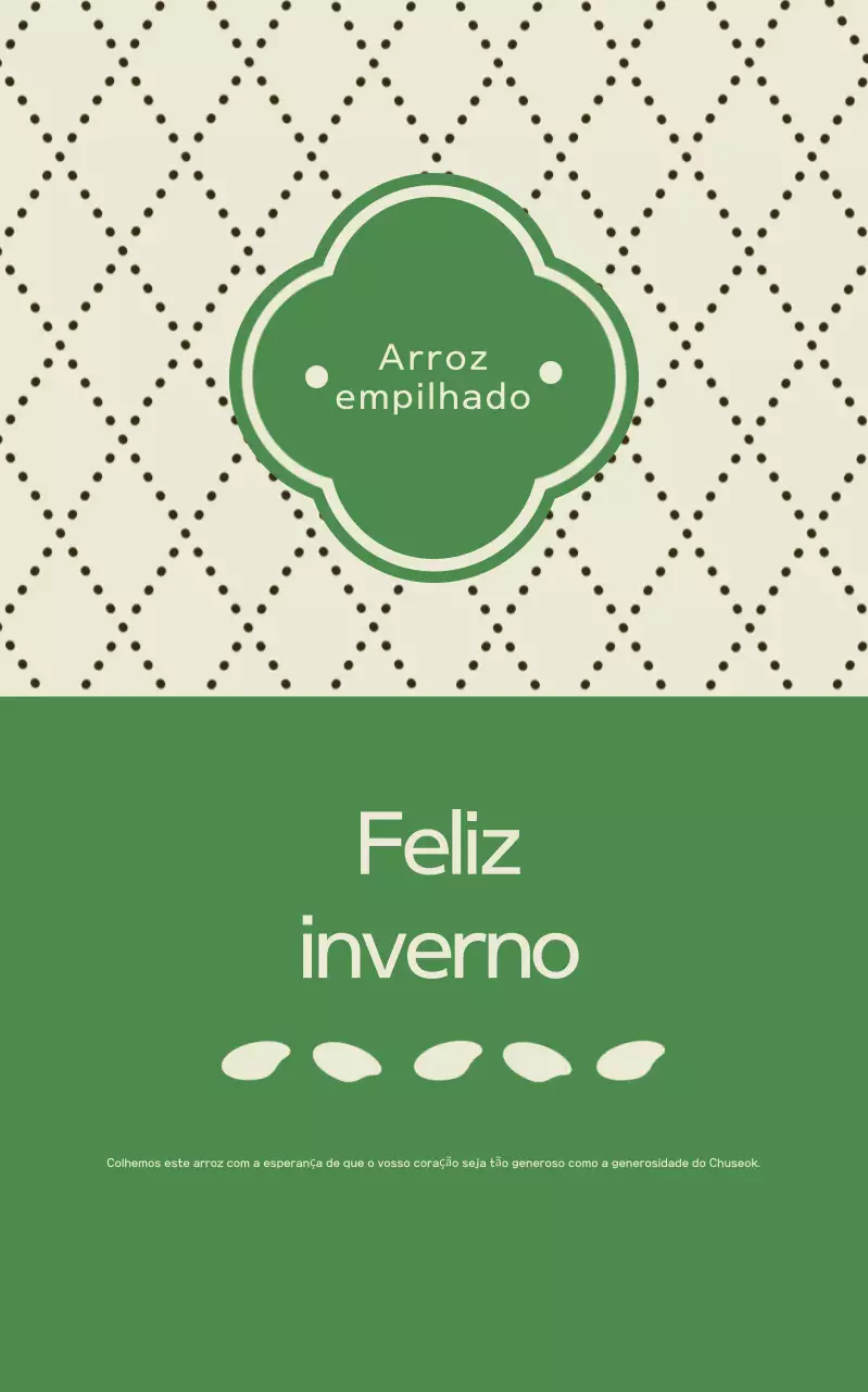 Promoção Green Simple Chuseok