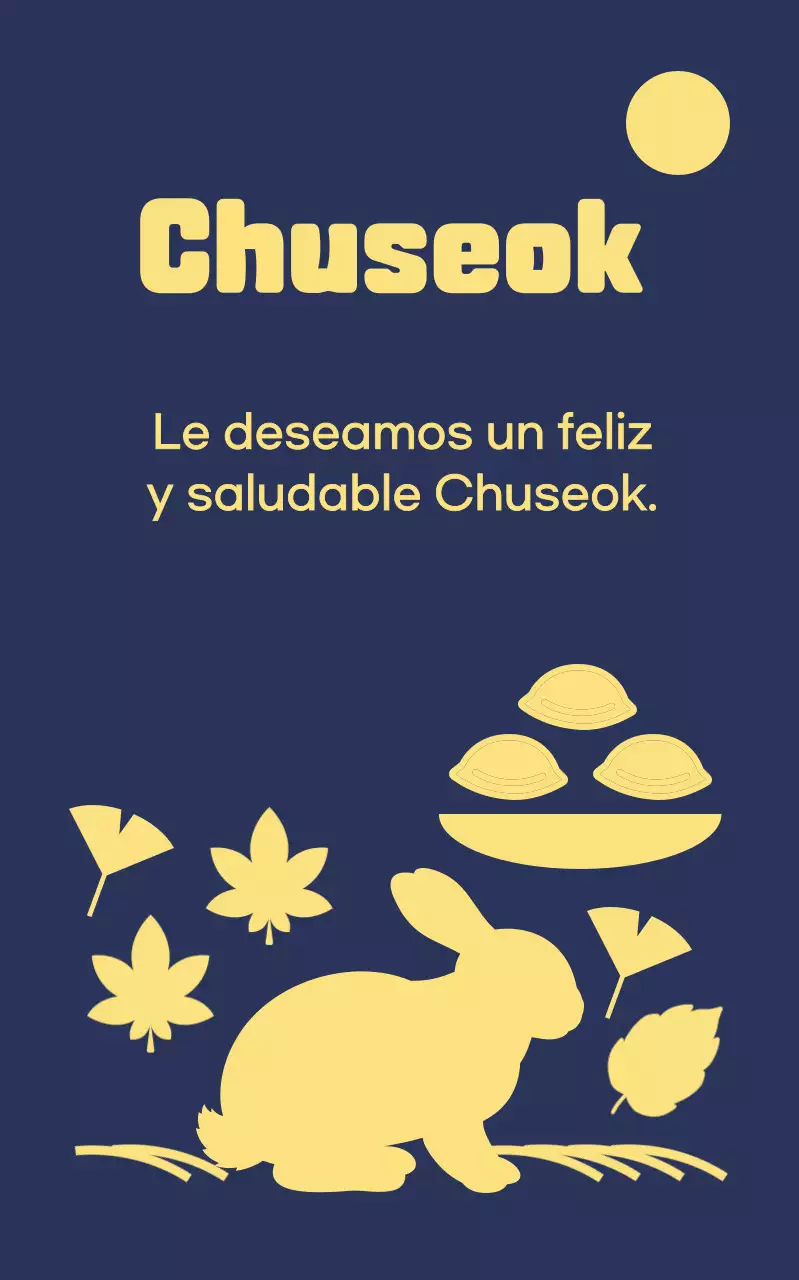 Celebración tradicional azul de Chuseok