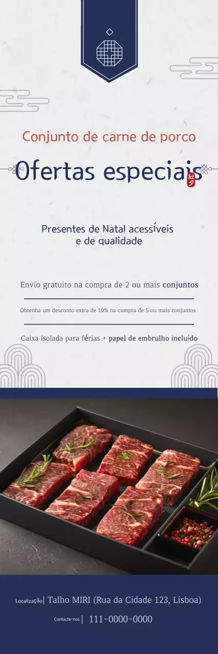 Promoção de presentes tradicionais de Natal da Marinha