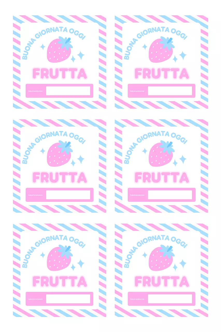 Strisce carine e adesivi illustrativi