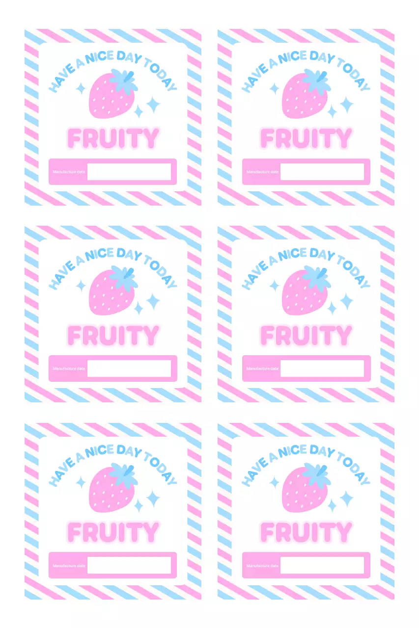 Nhãn dán sọc và minh họa dễ thương