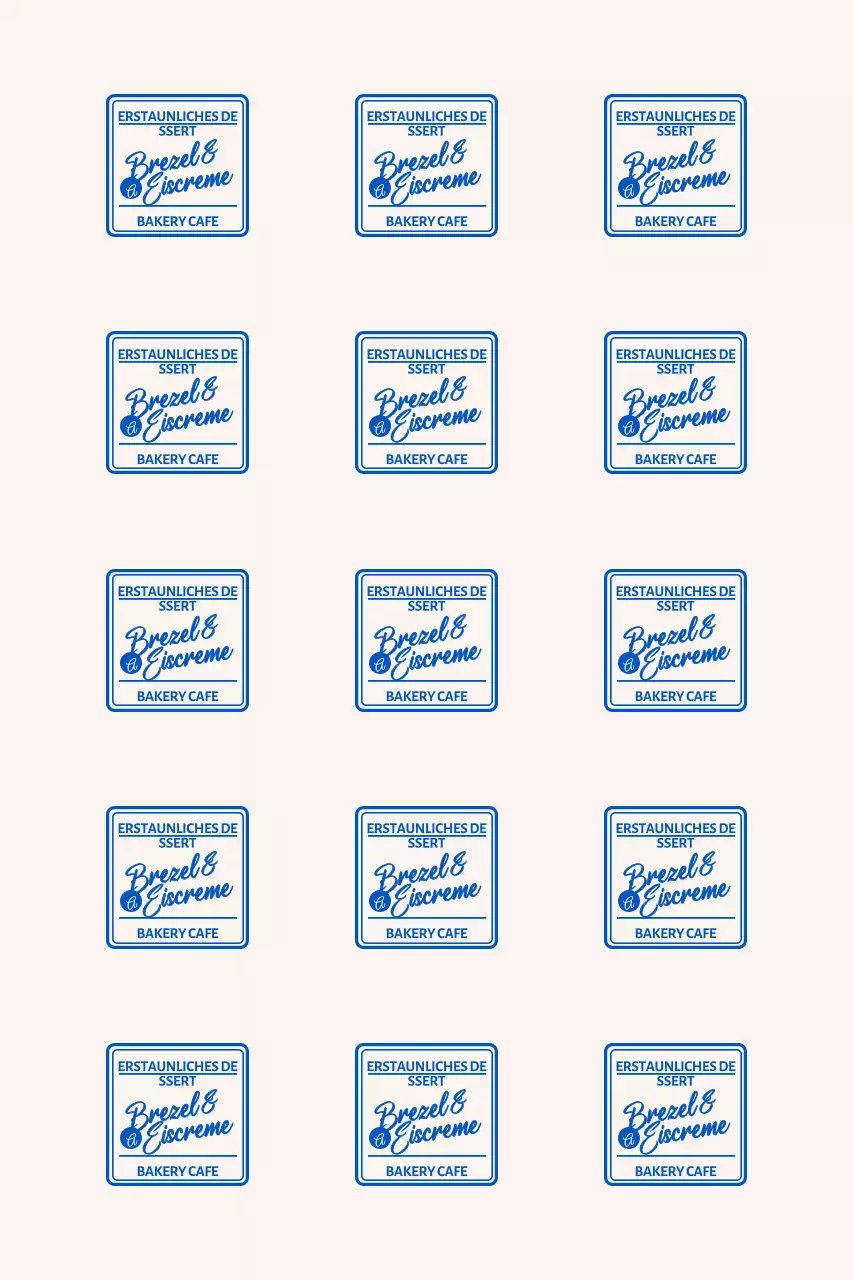 Modernes Frame Cafe Branding