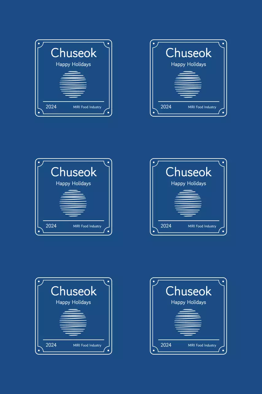 Lời chào mừng Chuseok với đường viền truyền thống và mặt trăng nổi