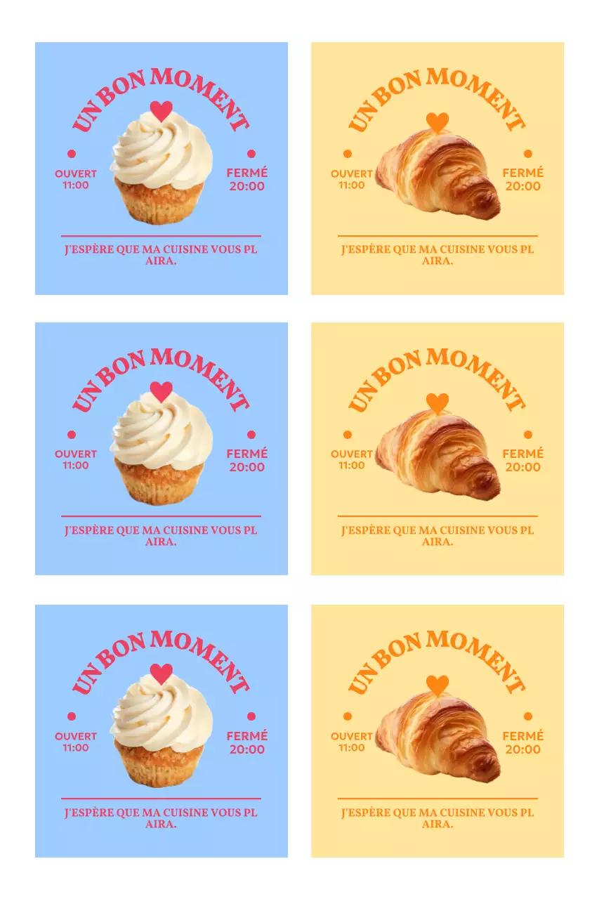 Autocollants promotionnels simples pour café avec photos