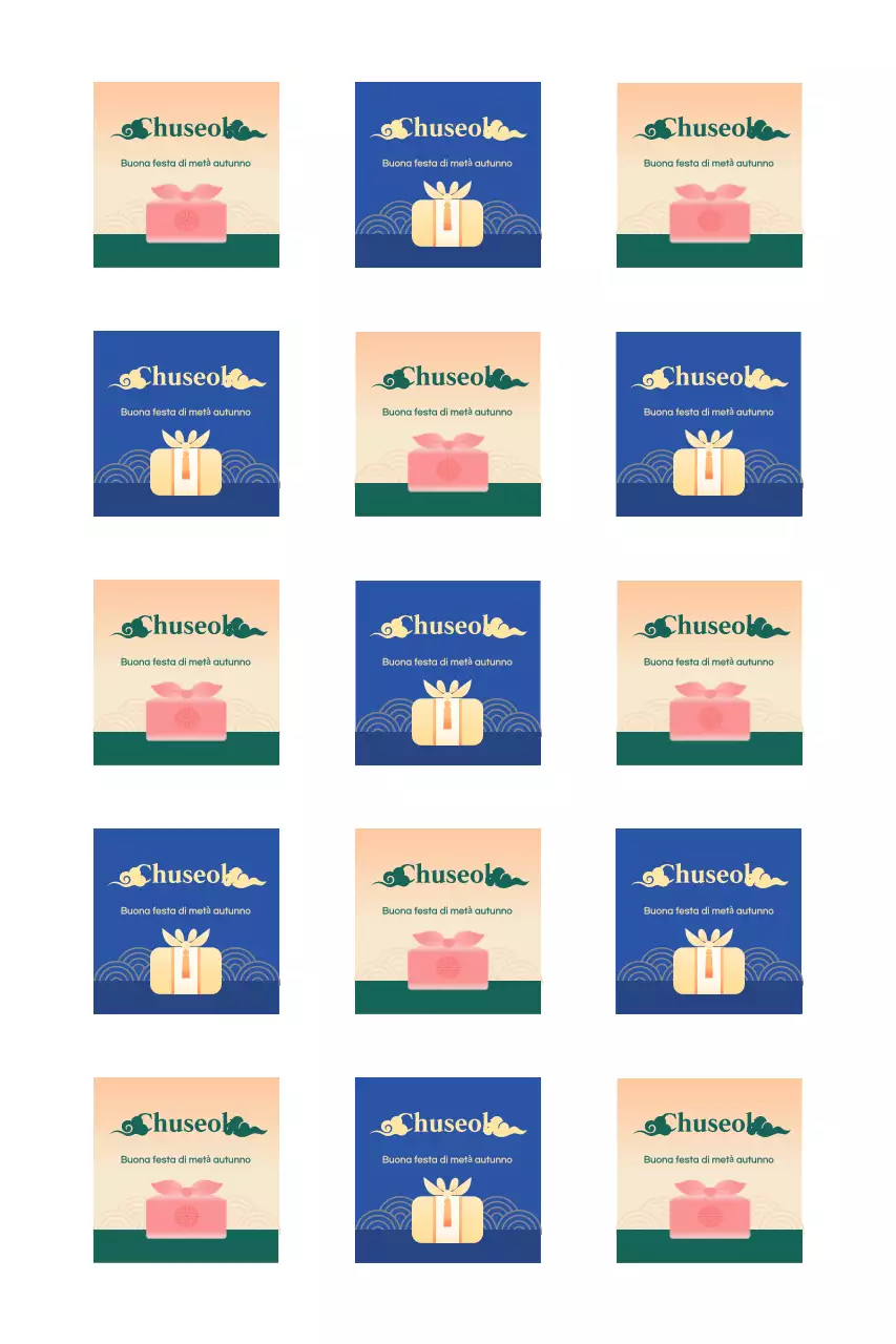 Promuovere il Chuseok tradizionale utilizzando i gradienti