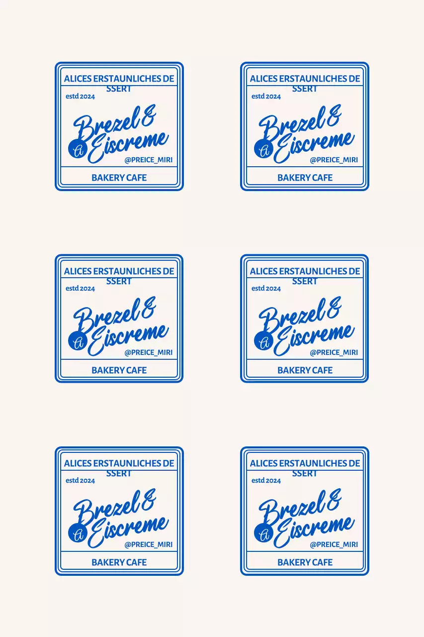 Modernes Frame Cafe Branding