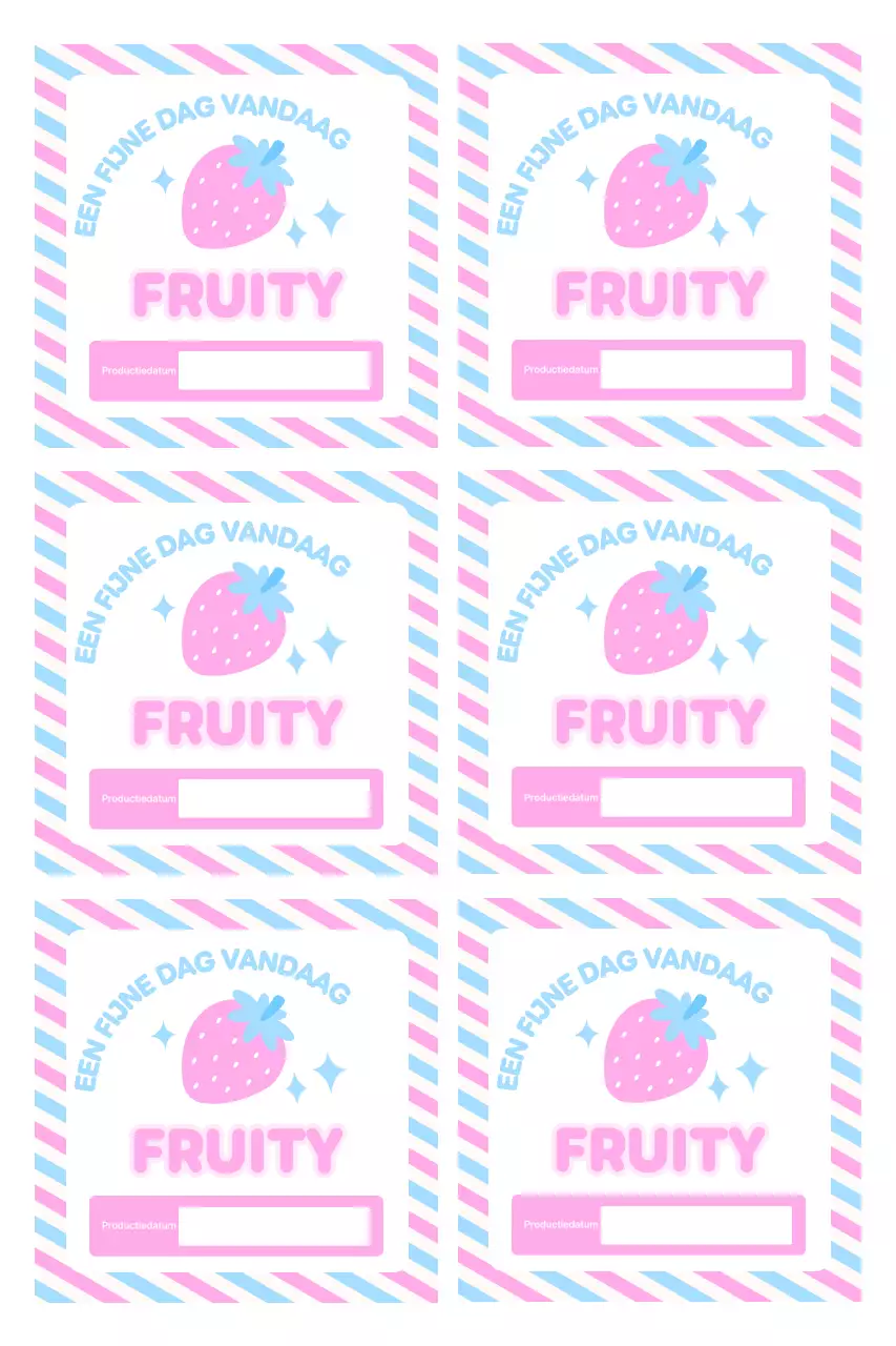 Schattige strepen en illustratiestickers