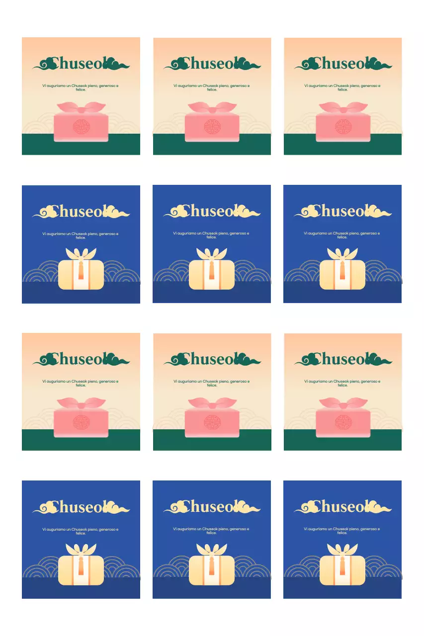 Promuovere il Chuseok tradizionale utilizzando i gradienti