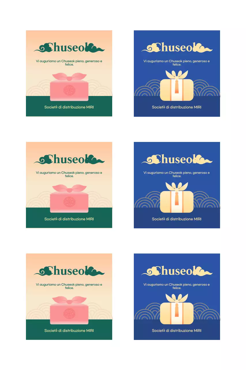 Promuovere il Chuseok tradizionale utilizzando i gradienti