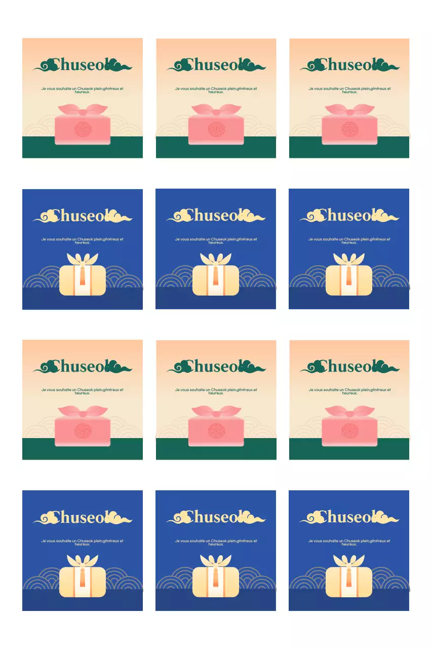 Promouvoir le Chuseok traditionnel en utilisant des dégradés