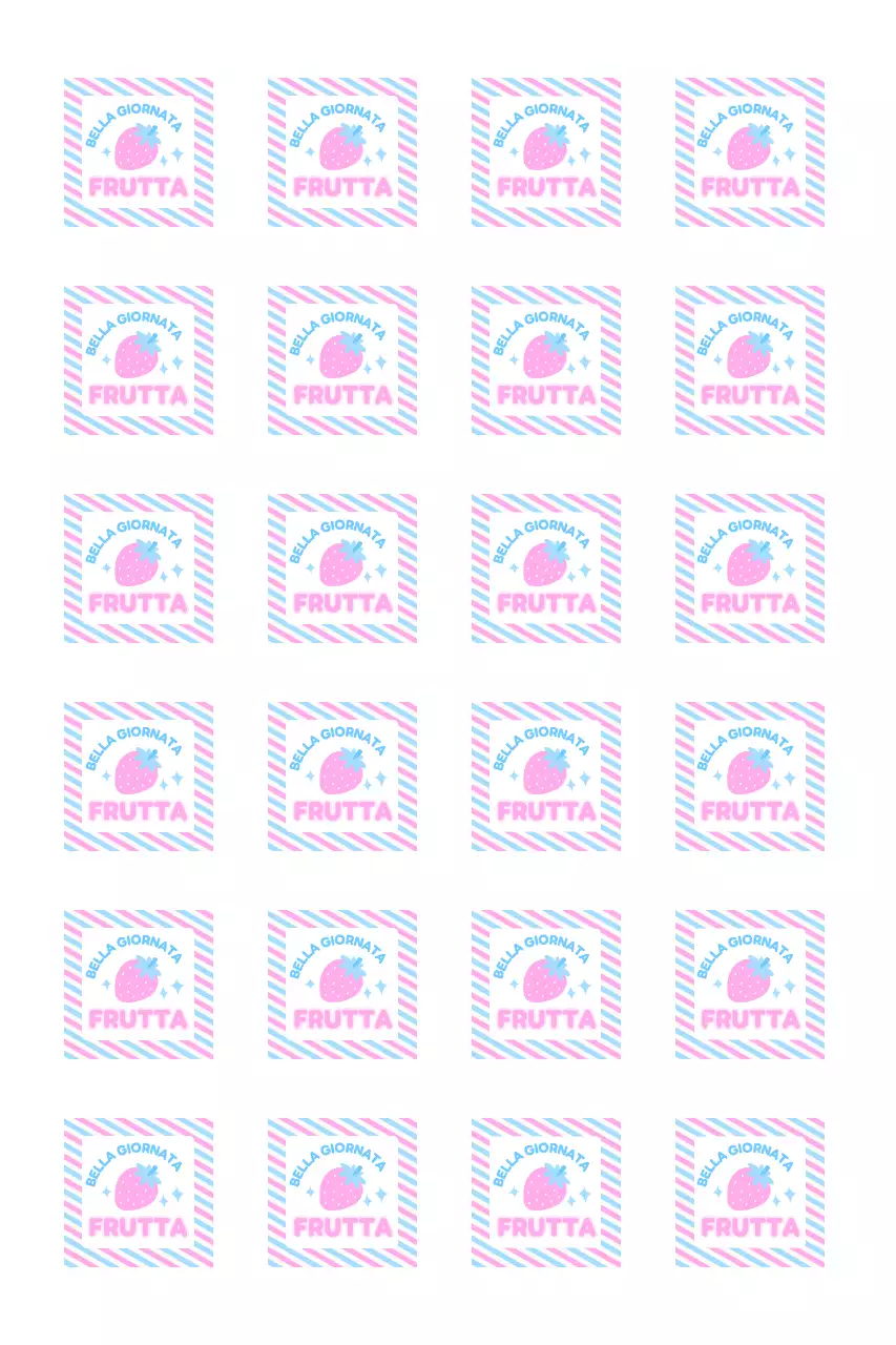 Strisce carine e adesivi illustrativi