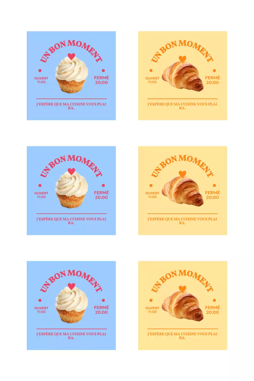 Autocollants promotionnels simples pour café avec photos