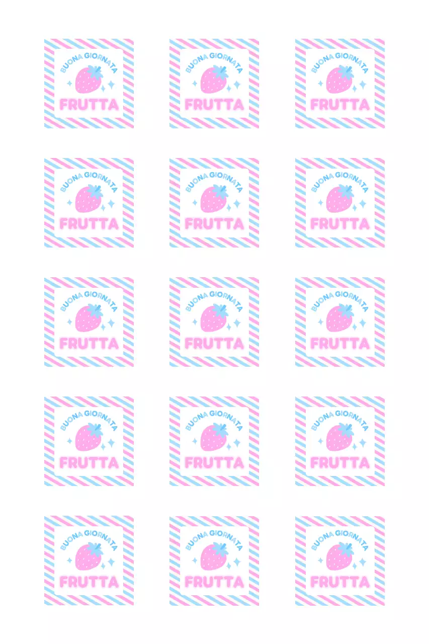 Strisce carine e adesivi illustrativi