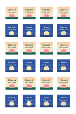 Promoviendo el tradicional Chuseok usando gradientes