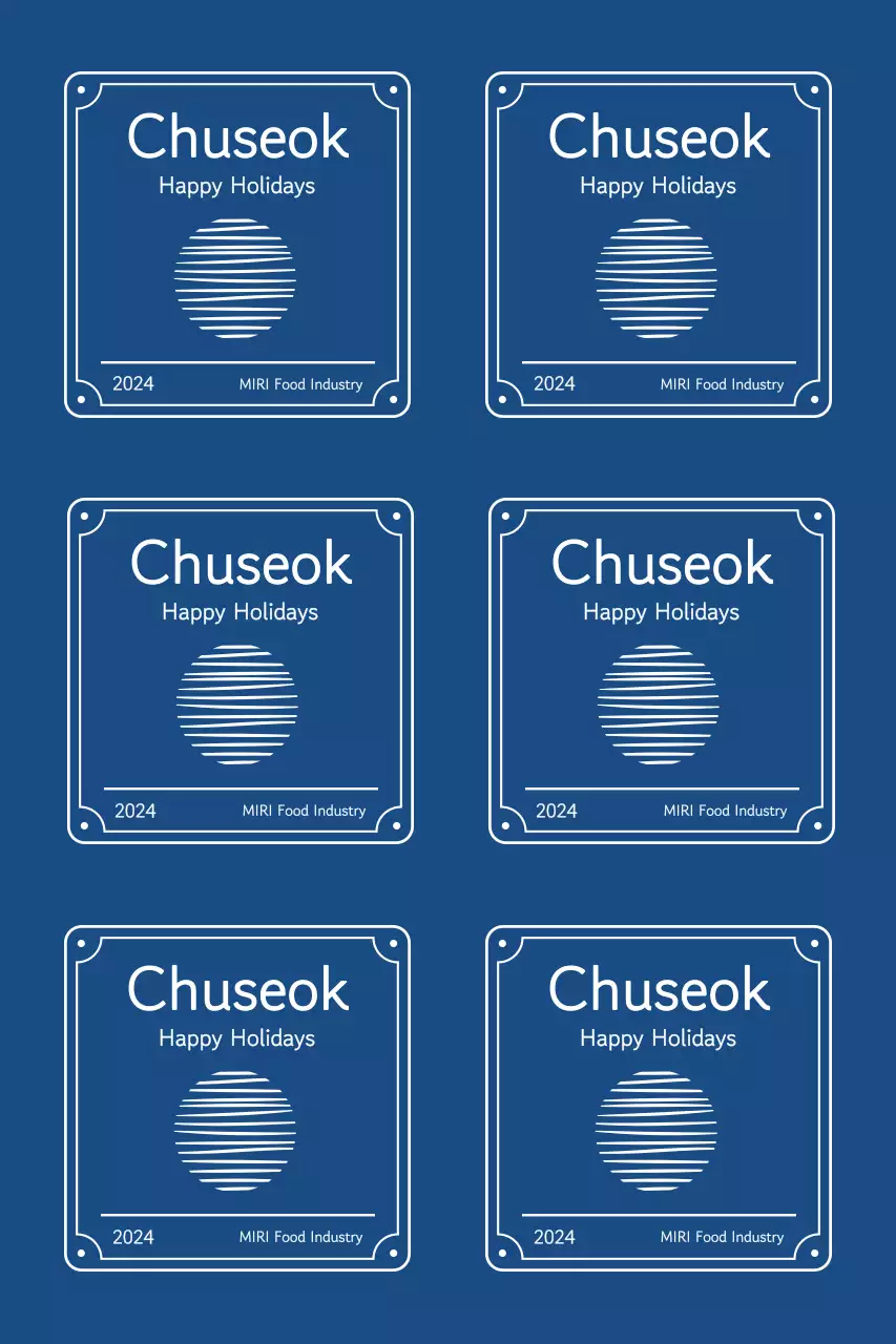 Lời chào mừng Chuseok với đường viền truyền thống và mặt trăng nổi