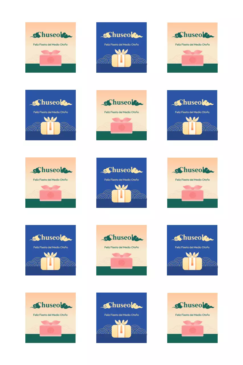 Promoviendo el tradicional Chuseok usando gradientes