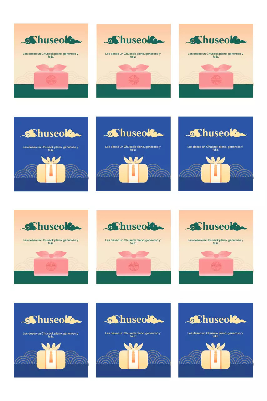 Promoviendo el tradicional Chuseok usando gradientes