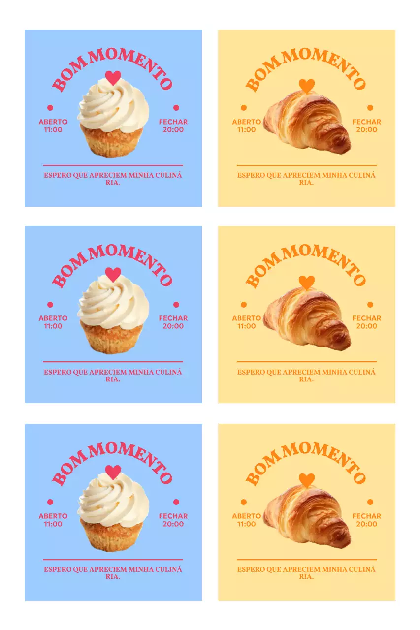 Adesivos promocionais simples para café com fotos