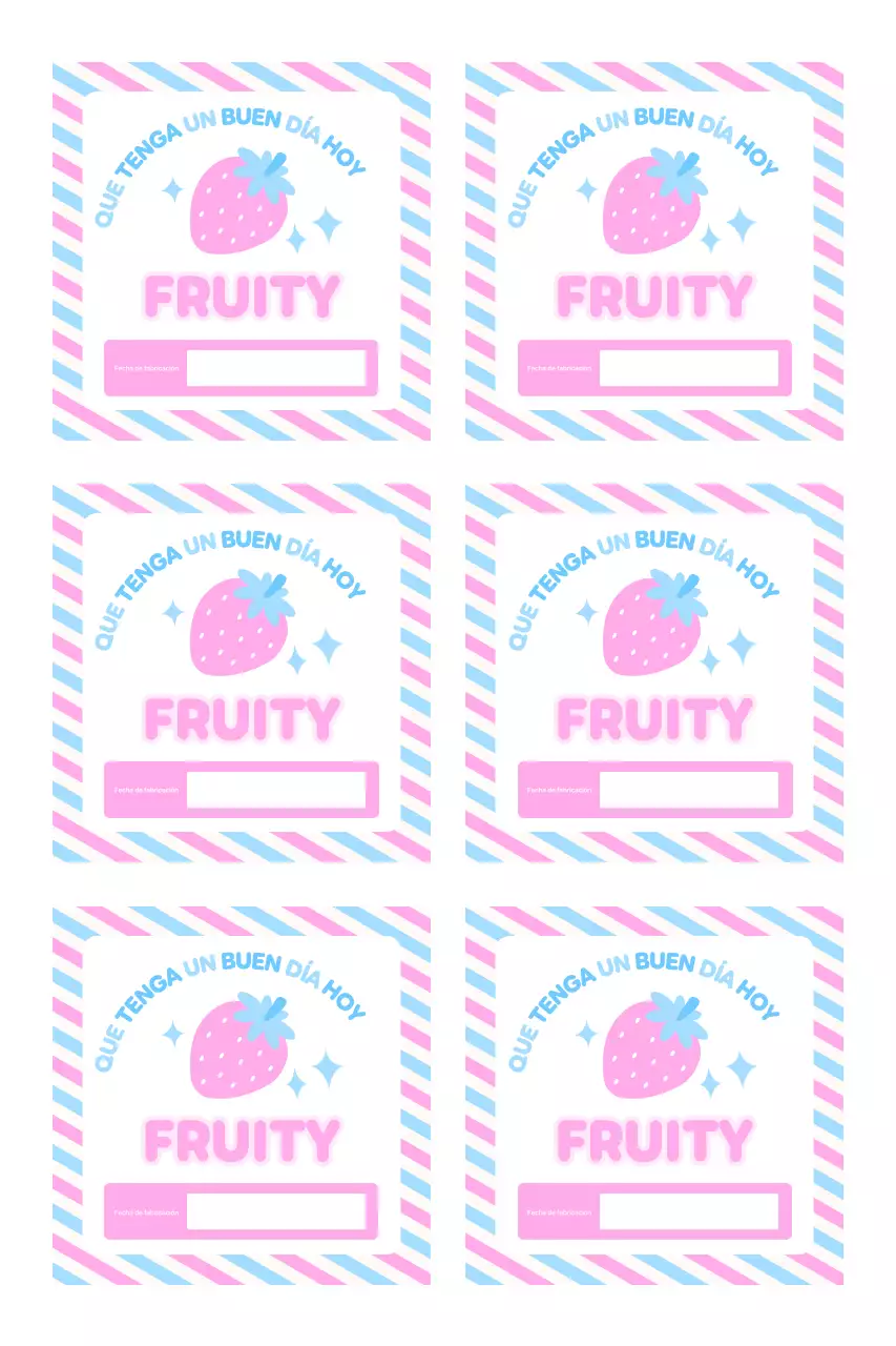 Bonitas pegatinas con rayas e ilustraciones